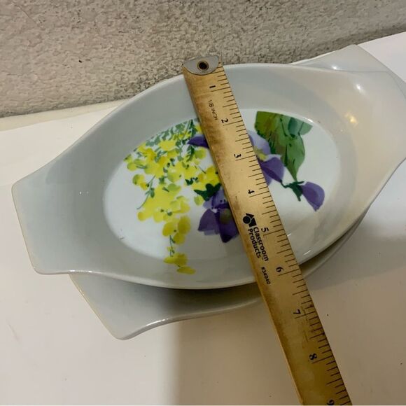 Lot 3 Dish Bake & Serve Casserole Savoir Vivre Ceramic "Meadow Splendor" G26 - Picture 8 of 8